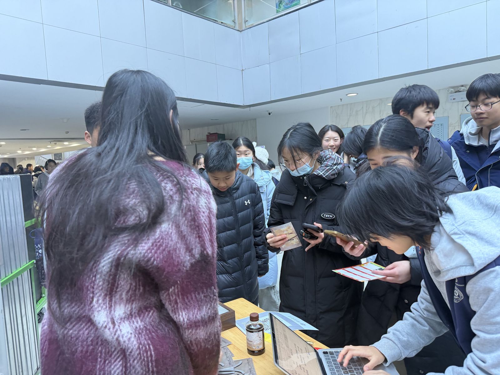 Sale table at the campus fair