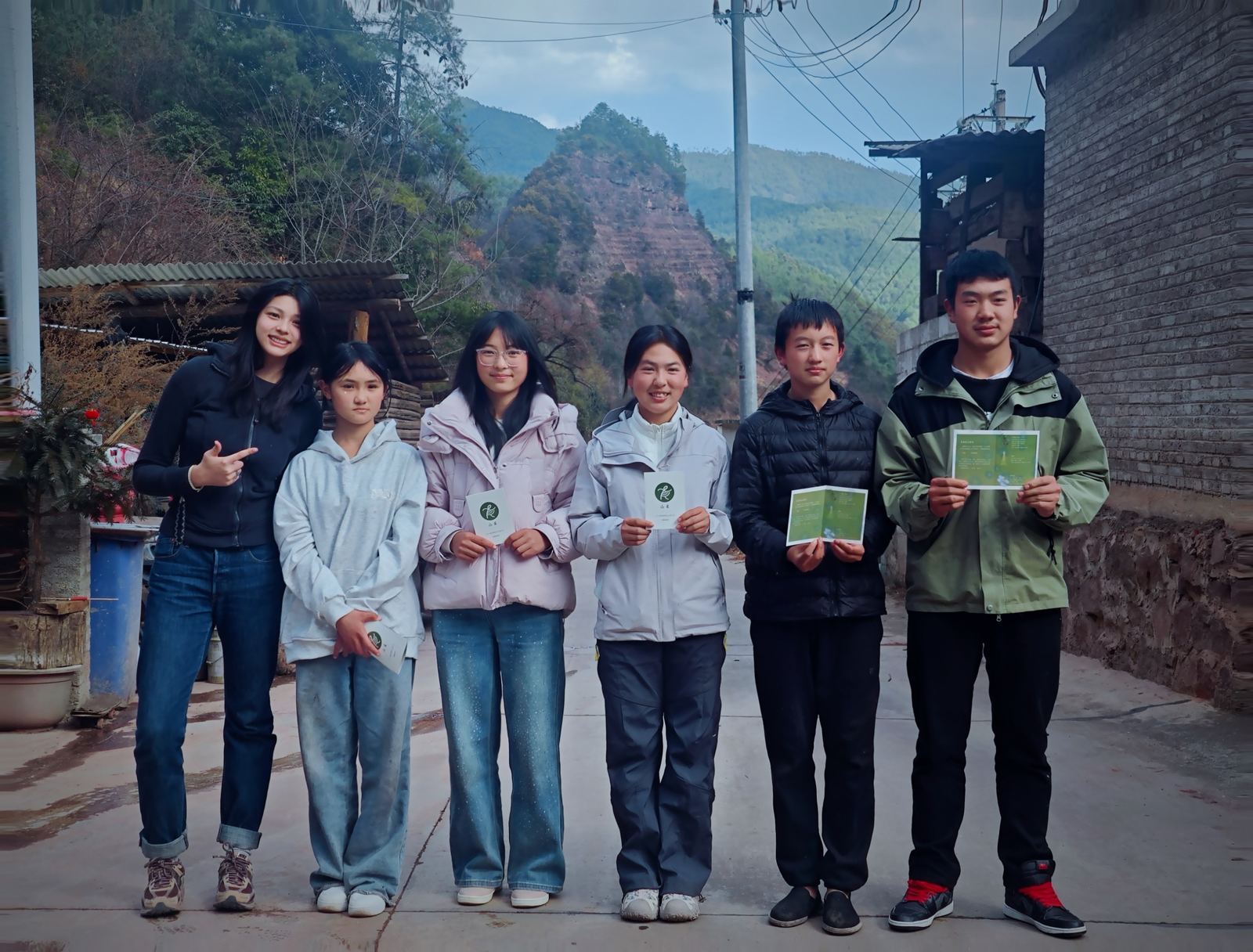 Volunteer team in the field